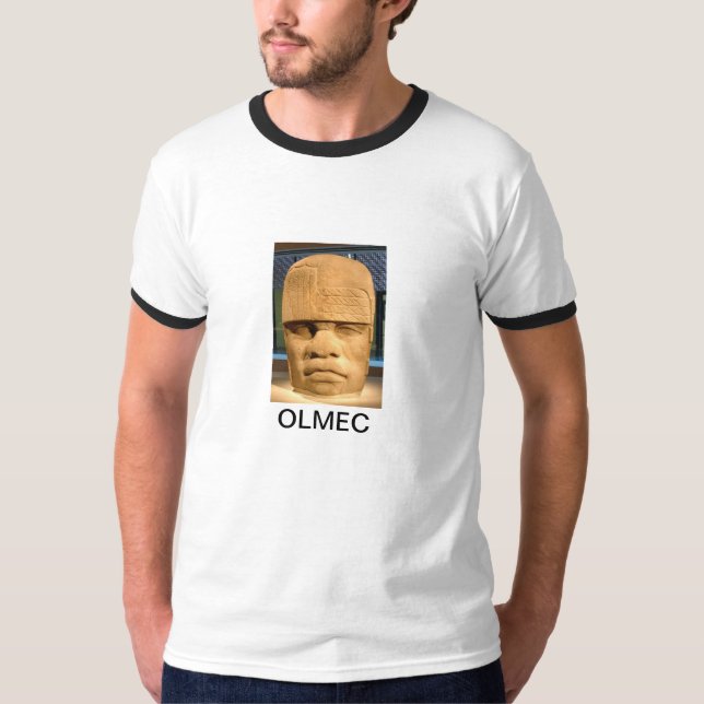 T-SHIRTS CABEÇAS DE OLMEC (Frente)