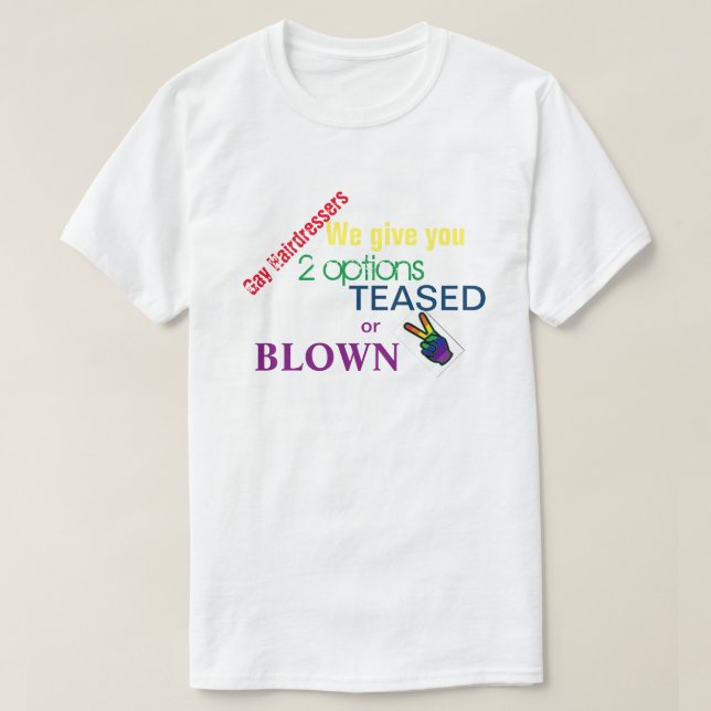 T-shirts Cabeleireiro do orgulho gay (Frente do Design)