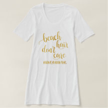 Cabelo de praia Não se importa com o vestido de no