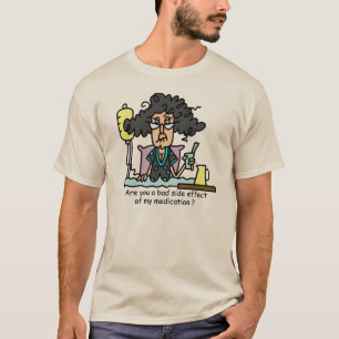 T-shirts Cabelo escuro do efeito secundário da