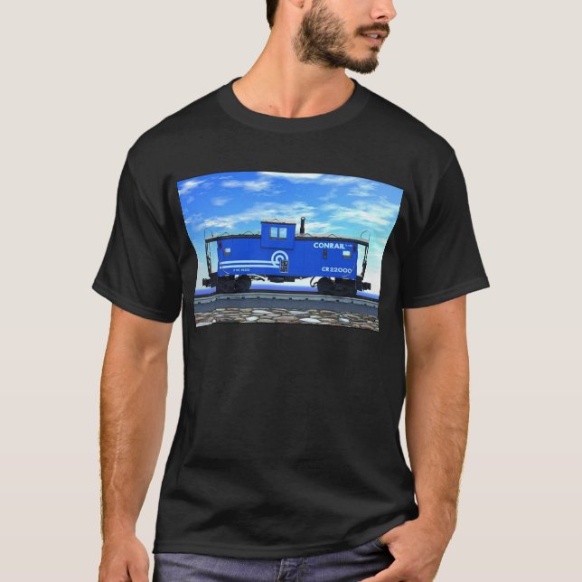T-shirts Caboose do azul ZAZ420 (Frente)