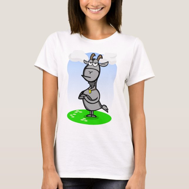 T-shirts Cabra velha irritada (Frente)