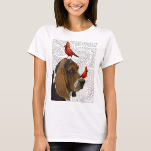 T-shirts Caça-Basset e Aves