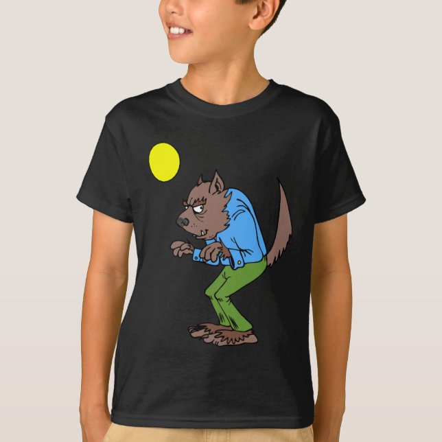 T-shirts Caça do homem-lobo (Frente)