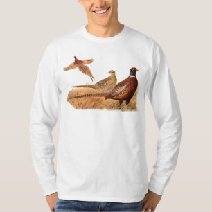 T-shirts Caça indescritível do pássaro do faisão