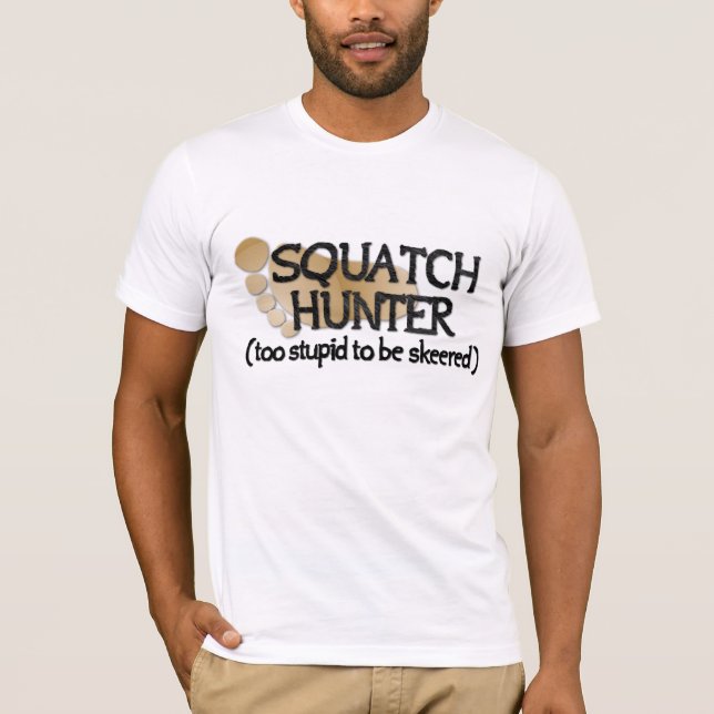 T-shirts Caçador de Squatch (Frente)