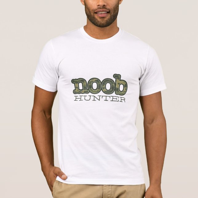 T-shirts caçador do noob (Frente)