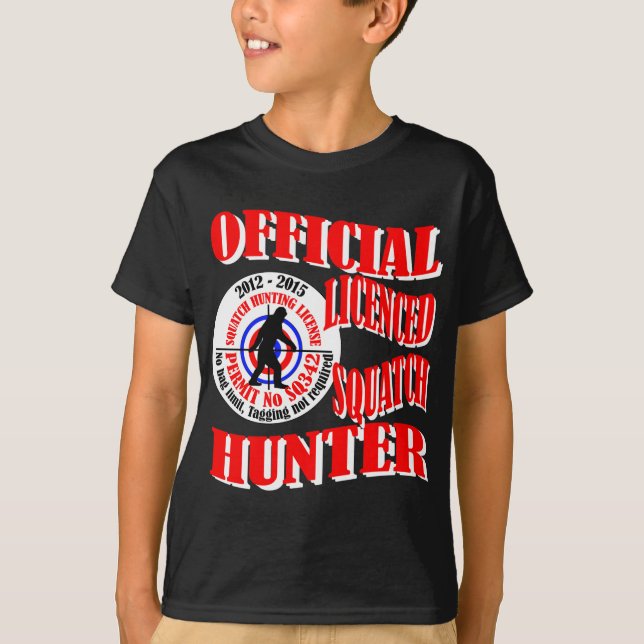 T-shirts Caçador oficial de batateiras (Frente)