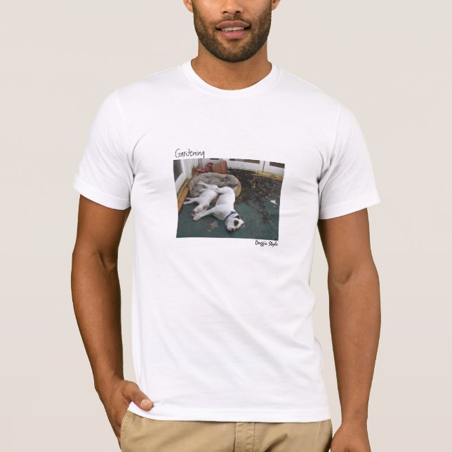 T-shirts Cachorrinhos de jardinagem (Frente)