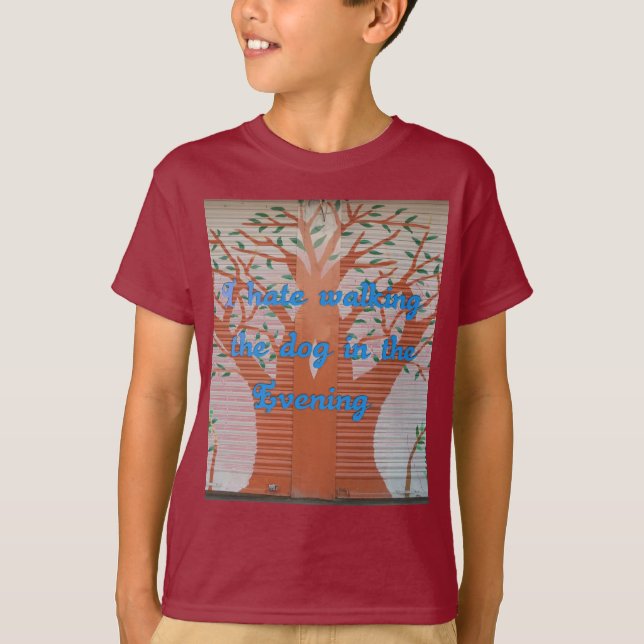 T-shirts "Cachorro da Noite Caminhando Pão" - Odeio Caminha (Frente)