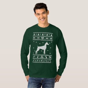 T-shirts Cachorro de Borrão de Natal Feio