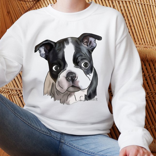 T-shirts Cachorro de Boston Terrier (Criador carregado)