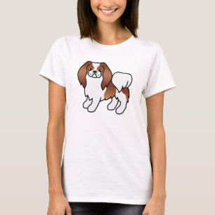 T-shirts Cachorro De Cartografia Japonês Vermelho E Branco