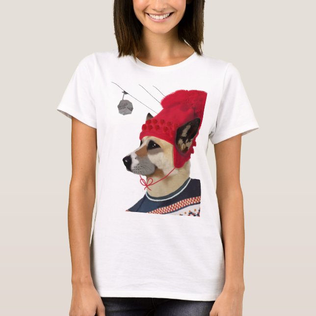 T-shirts Cachorro de esqui (Frente)