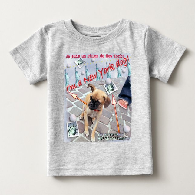 T-shirts Cachorro de Nova Iorque (Frente)