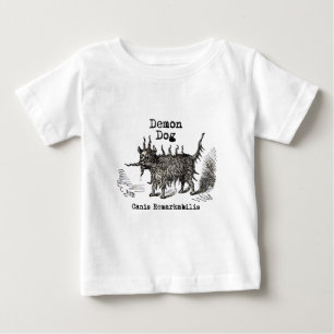 T-shirts Cachorro Demônio Vintage Engraçado