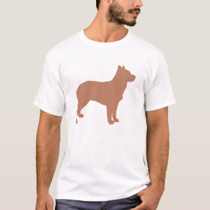 T-shirts cachorro-do-sul-australiano com rabo-peludo silo r