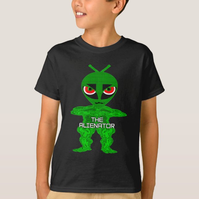 T-shirts Caçoa o caráter de Alienator (Frente)