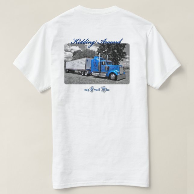 T-shirts Caçoar em torno (parte dianteira vazia) (Verso do Design)