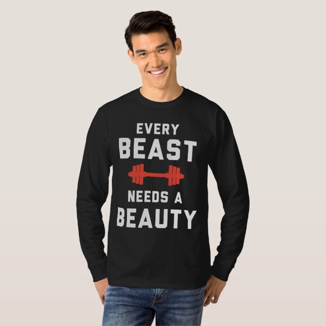 T-shirts Cada Besta precisa de uma Beleza (Frente Completa)