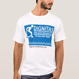 T-shirts Cadeiras de rodas T do disconto de Dignitas