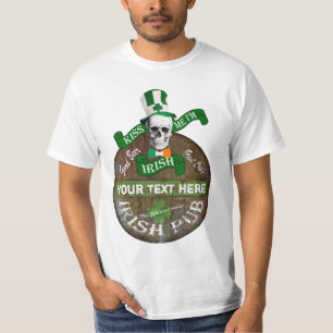 T-shirts Cadelas de pub irlandesas personalizadas