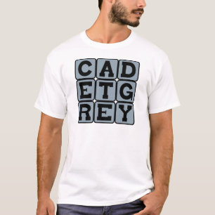T-shirts Cadete Cinza, Cor