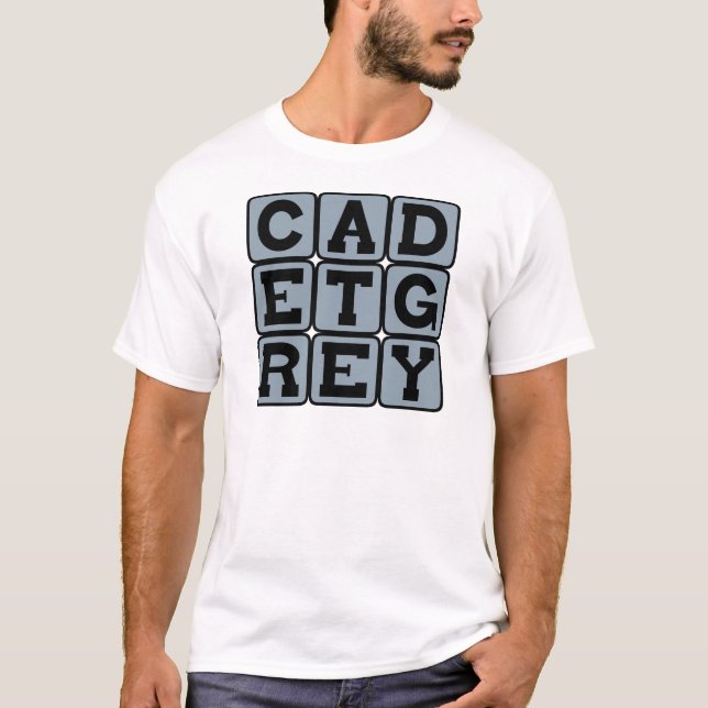 T-shirts Cadete Cinza, Cor (Frente)