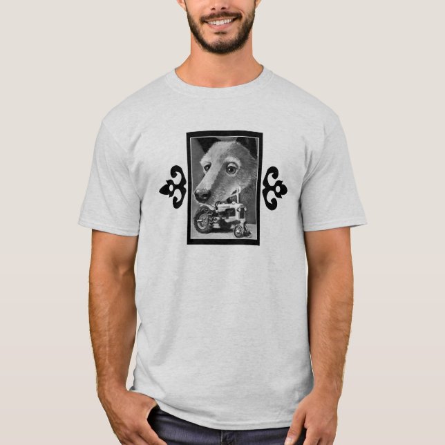 T-shirts Cães & corvos para baixo na fazenda (Frente)