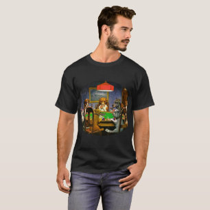 T-shirts Cães que jogam o póquer