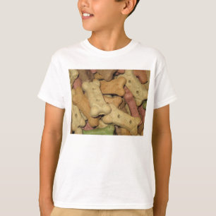 T-shirts Cães Tratam Crianças de Camisa-T Básica