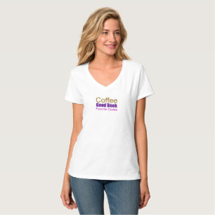 T-shirts Café Bom Livro E Biscoito