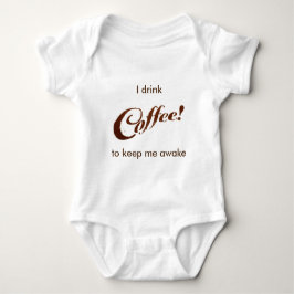 T-shirts Café de terras do café - equipamento do bebê