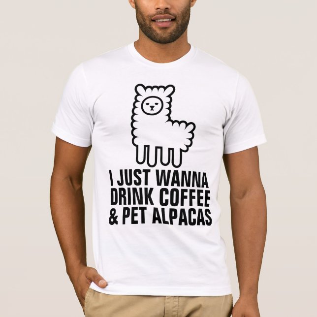 T-Shirts CAFÉ E ALPACAS (Frente)