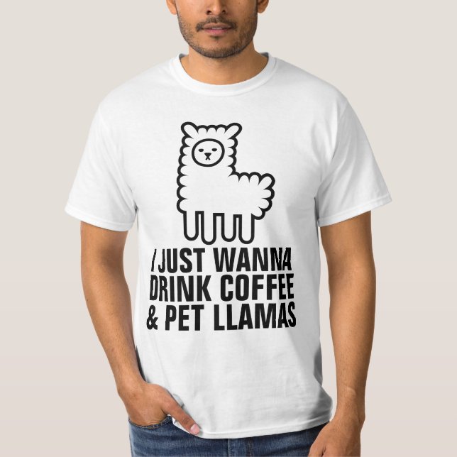 T-Shirts CAFÉ E LLAMA (Frente)
