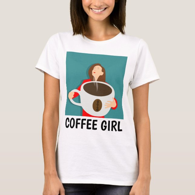 T-shirts CAFÉ GIRL (Frente)