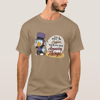T-shirts Café surpreendente - o T dos homens das galinhas