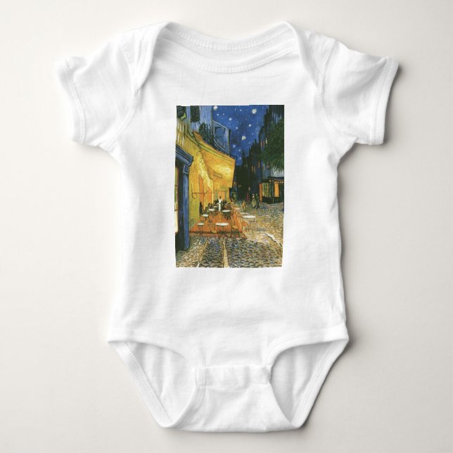 T-shirts Cafe Terrace - Vincent van Gogh (Frente)