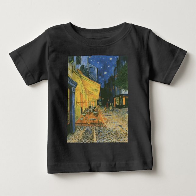 T-shirts Cafe Terrace - Vincent van Gogh (Frente)
