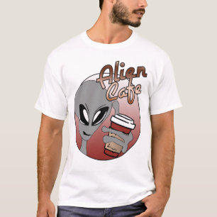 T-shirts CafeT-Camisa estrangeira