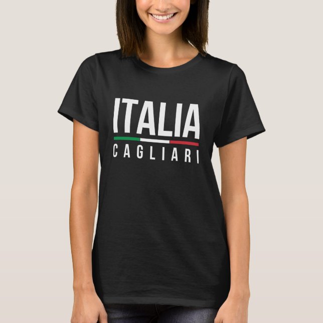 T-shirts Cagliari Itália (Frente)