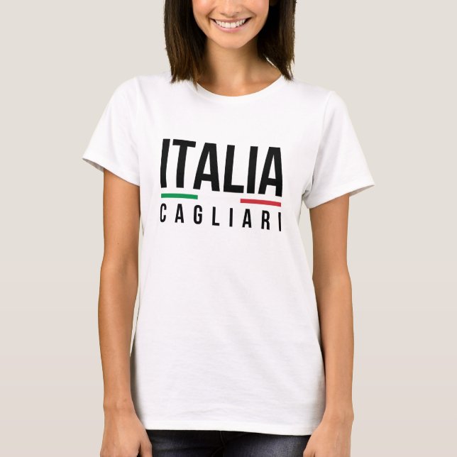 T-shirts Cagliari Itália (Frente)