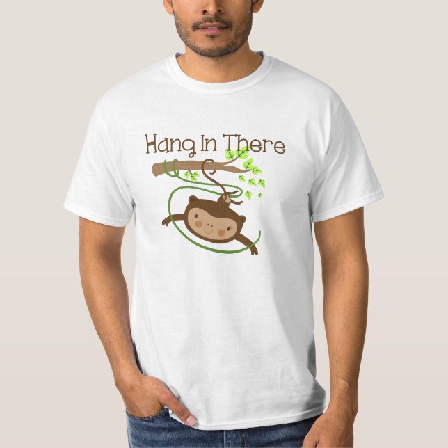 T-shirts Cair do macaco dentro lá (Frente)