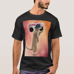 T-shirts Caixa de Meerkat e Boom