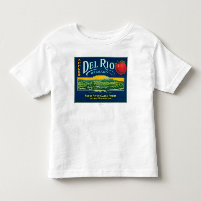 T-shirts Caixa LabelMedford de Del Rio Apple, OU (Frente)