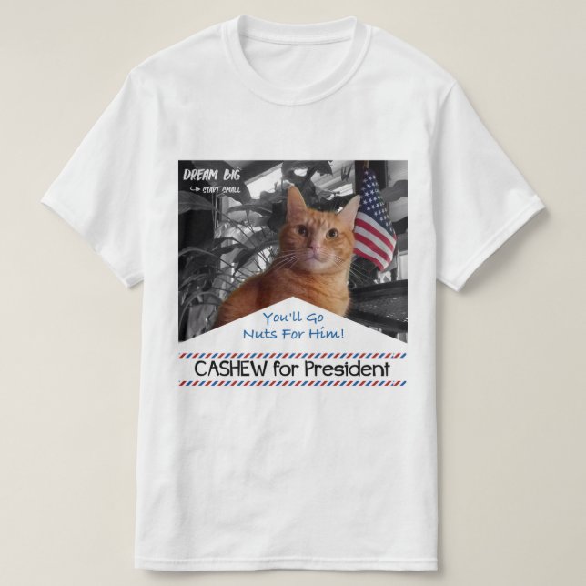 T-shirts Caju para o presidente (Frente do Design)