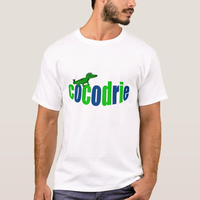 T-shirts Cajun Cocodrie) (do jacaré/de "patate do la do pas (Frente)