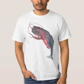 T-shirts Calamar e baleia