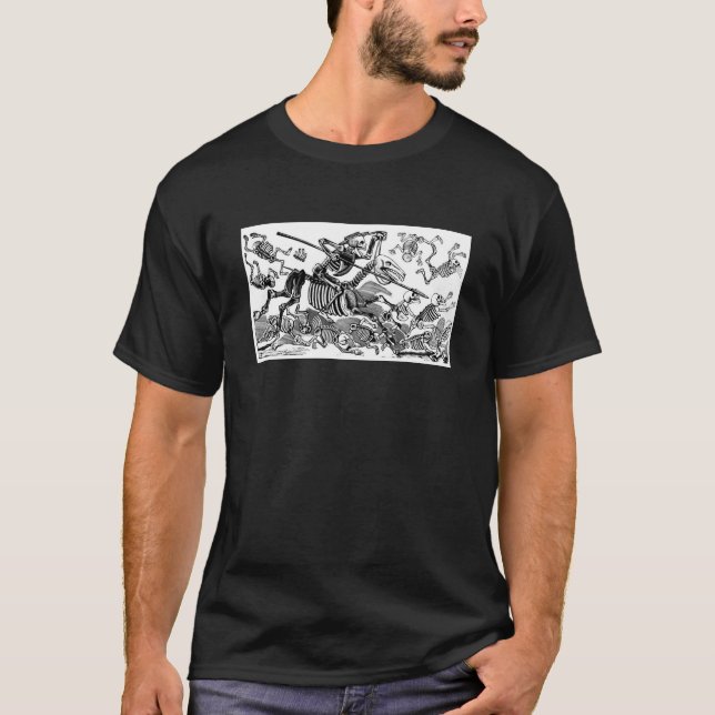 T-shirts "Calavera de Don Quixote" cerca de 1900's (Frente)