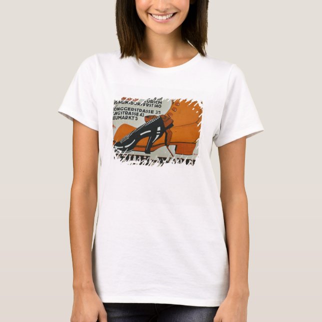 T-shirts 'Calçado Compra', Zurique (lito colorido) (Frente)